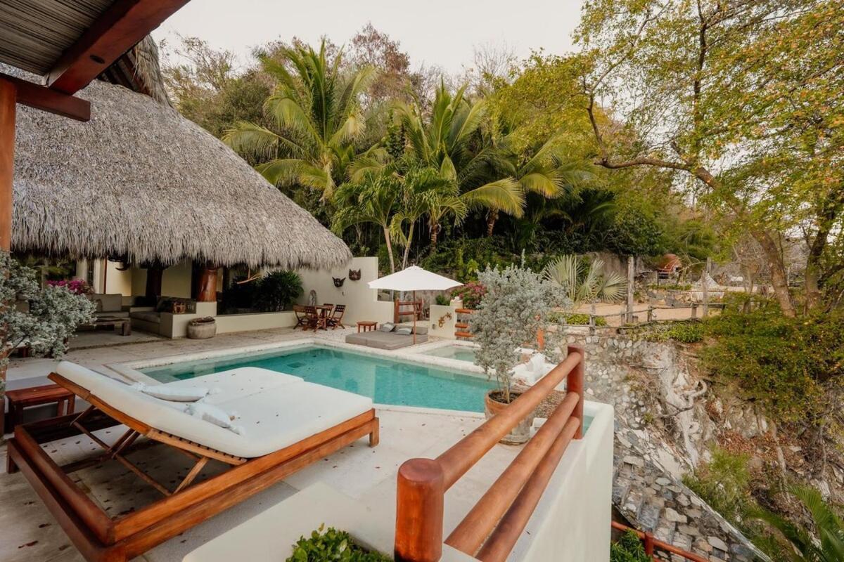 Dream Villa With Private Beach And Catering Zihuatanejo Exterior photo